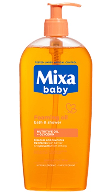 Mixa Baby pěnivý olej do sprchy i do koupele Foaming Oil 400 ml