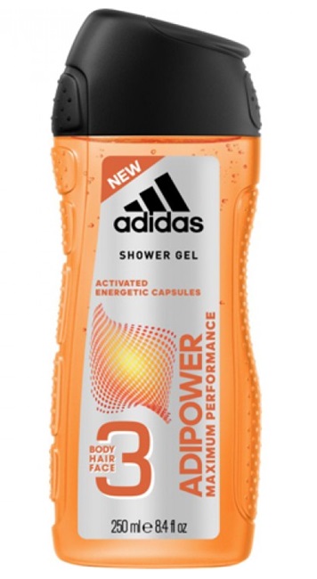 Adidas sprchový gel 3v1 Adipower 250 ml