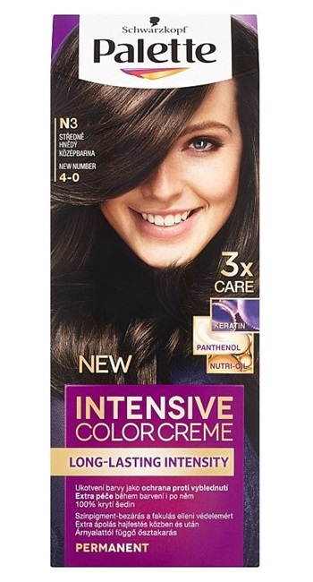 Palette barva na vlasy Intensive Color 4-0 N3 50 ml