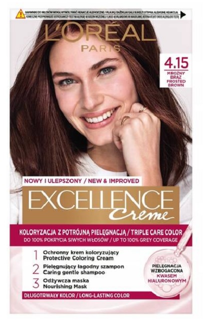 Loreal Paris Excellence Creme barva na vlasy 4.15 hnědá ledová