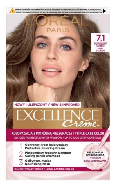 Loreal Paris Excellence Creme barva na vlasy 7.1 blond popelavá
