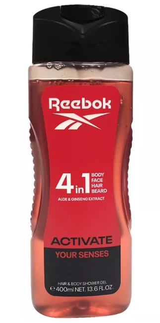 Reebok Men sprchový gel 4 v 1 Activate Your Senses  400 ml