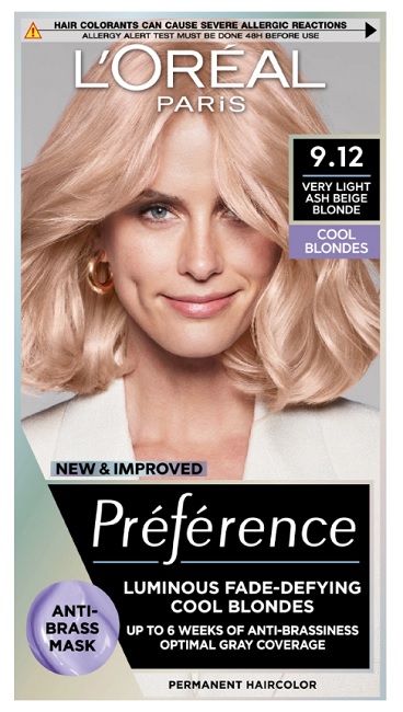 Loreal Paris Cool Préférence Féria barva na vlasy 9.12 Siberia Studená velmi světlá blond
