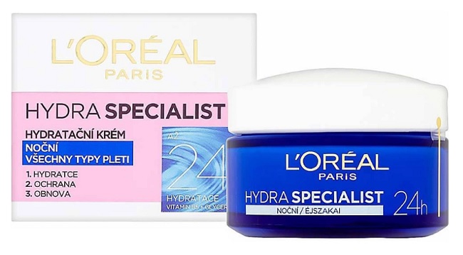 Loreal krém Hydra Specialist noční všechny typy pleti 50 ml