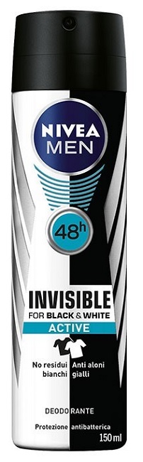 Nivea deospray Men Invisible for Black & White Active 150 ml