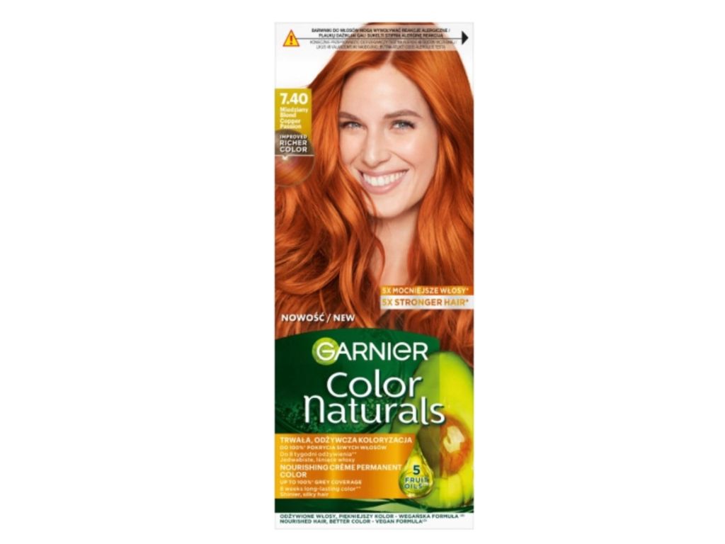 Garnier Color Naturals Creme barva na vlasy inenzivní měděná 7.40