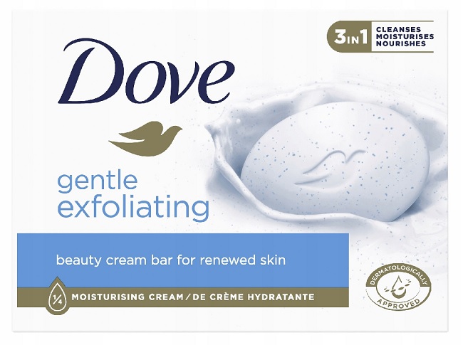 Dove tuhé mýdlo Gentle Exfoliating 90 g