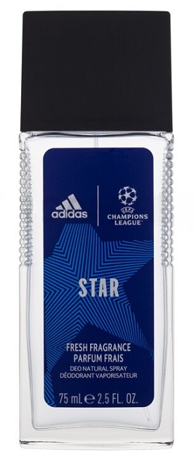Adidas deospray ve skle Men Star Uefa Champions League 75 ml