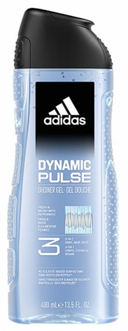 Adidas sprchový gel 3v1 Dynamic Pulse 400 ml