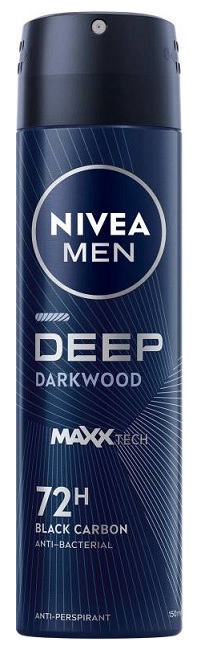 Nivea deospray Men Deep Black Carbon Darkwood 150 ml