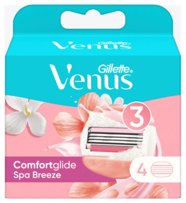 Gillette Venus Comfortglide Spa Breeze náhradní břity 4 ks