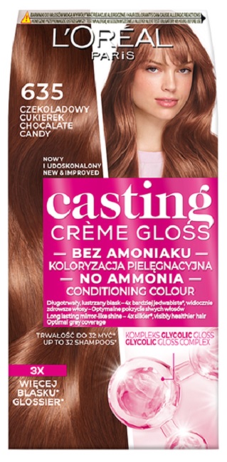 Loreal Paris Casting barva na vlasy 635 čokoládový bonbon