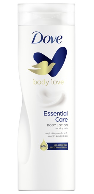 Dove tělové mléko Essential Nourishment Suchá pokožka 400 ml