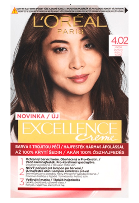 Loreal Paris Excellence Creme barva na vlasy 4.02 Hnědá duhová