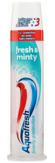Aquafresh zubní pasta Triple Protection Fresh & Minty 100 ml - Dávkovač