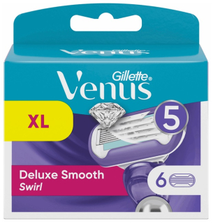 Gillette Venus Deluxe Smooth Swirl náhradní břity 6 ks