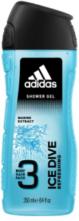 Adidas sprchový gel 3v1 Ice Dive 250 ml