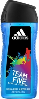 Adidas sprchový gel 3v1 Team Five 250 ml