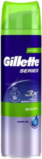 Gillette gel na holení Series Sensitive Aloe 200 ml
