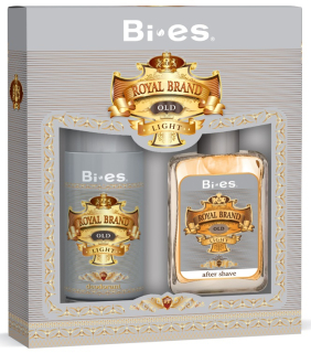 BI-ES sada Men Royal Brand Light deospray 150 ml+voda po holení 100 ml