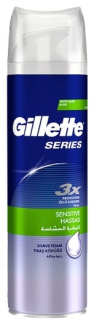 Gillette pěna na holení Series Sensitive 250ml