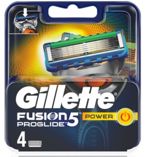 Gillette Fusion Proglide Power náhradní břity 4 ks