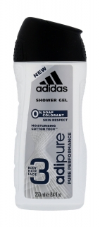 Adidas sprchový gel 3v1 Adipure 250 ml