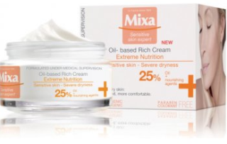 Mixa Extreme Nutrition Oil-Based Rich Cream výživný krém 50 ml