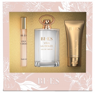 BI-ES sada Viva La Dolce EDP 100ml+parfém 12ml+sprchový gel 50ml