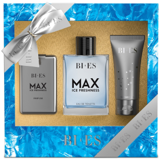 BI-ES sada Men Max Ice Fresh EDT 100ml+parfém 15ml+sprchový gel 50ml