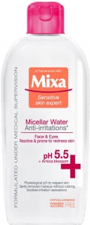 Mixa Anti-Irritation micelární voda proti pocitu podráždění 400 ml