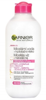 Garnier Skin Naturals Micelární voda s hydratačním mlékem pro suchou a citlivou pleť 400 ml