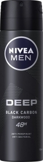 Nivea deospray Men Deep Black Carbon Darkwood 150 ml