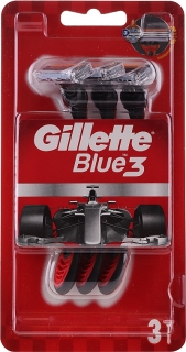 Gillette Blue3 Red holící jednorázový strojek 3+1 ks
