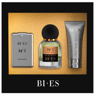 BI-ES sada NO 1 EDP 50ml+parfém 15ml+sprchový gel 50ml
