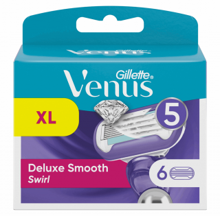 Gillette Venus Deluxe Smooth Swirl náhradní břity 6 ks