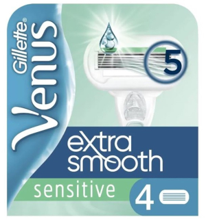 Gillette Venus Extra Smooth sensitive náhradní břity 4 ks