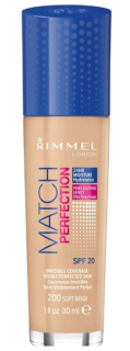 Rimmel make up Match Perfection 200 Soft Beige 30 ml