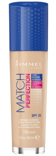 Rimmel make up Match Perfection 100 Ivory 30ml