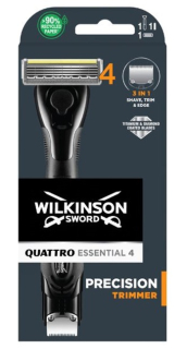 Wilkinson Sword Quattro Essential 4 Titanium Precision Trimmer+ hlavice 1 ks