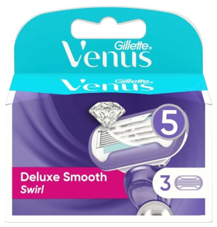 Gillette Venus Deluxe Smooth Swirl náhradní břity 3 ks