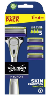 Wilkinson Sword Hydro 5 Skin Protection Sensitive strojek+žiletka 4ks