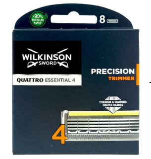 Wilkinson Sword Quattro Titanium Precision náhradní břity 8 ks