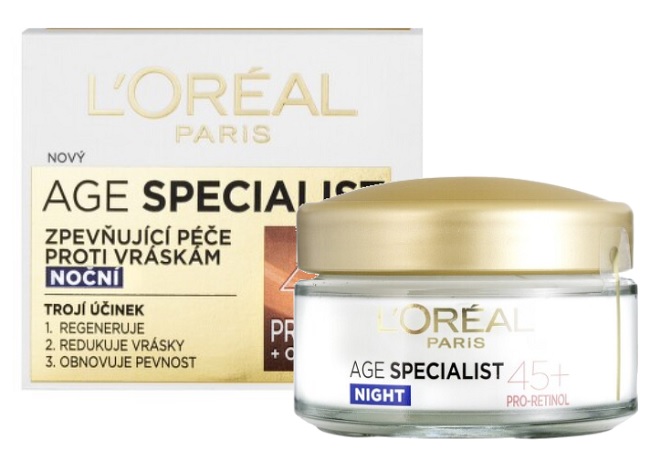 Loreal krém Age Specialist 45+ proti vráskám noční 50 ml