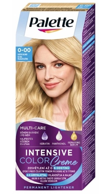 Palette barva na vlasy Intensive Color 0-00 E20 super blond  50 ml