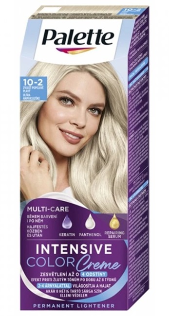 Palette barva na vlasy Intensive Color 10-2 zvlášť popelavě plavý 50 ml