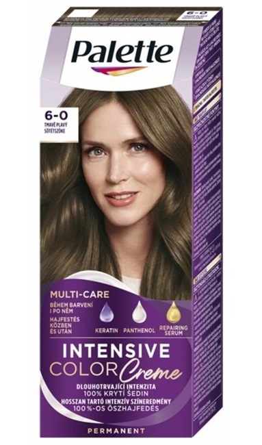 Palette barva na vlasy Intensive Color 6-0 N5 tmavě plavá 50 ml