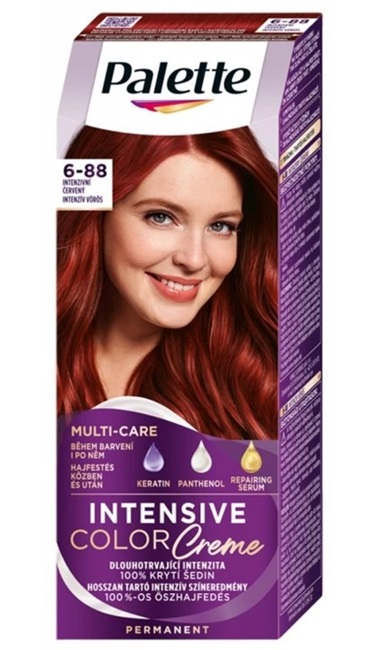 Palette barva na vlasy Intensive Color 6-88 RI5 Intenzivní červená 50 ml