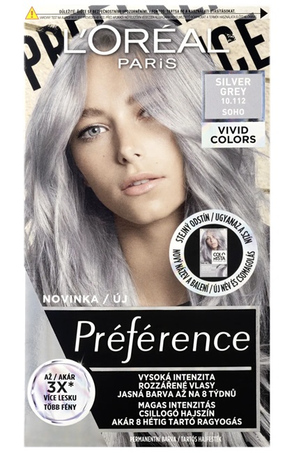 Loreal Paris Préférence Vivid Colors 10.112 Silver Grey