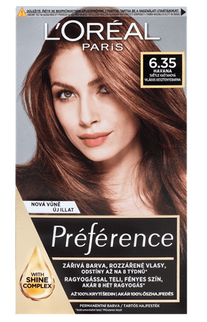 Loreal Paris Préférence Récital barva na vlasy 6.35/A3 Havane světlý kaštan